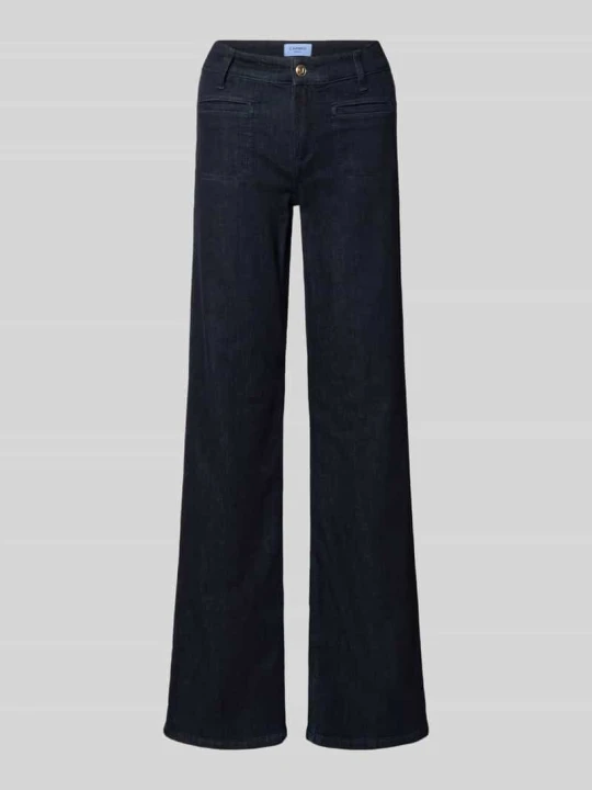 Zdjęcie produktu Jeansy o kroju straight fit z mieszanki bawełny model 'TESS' CAMBIO Ciemnoniebieski
