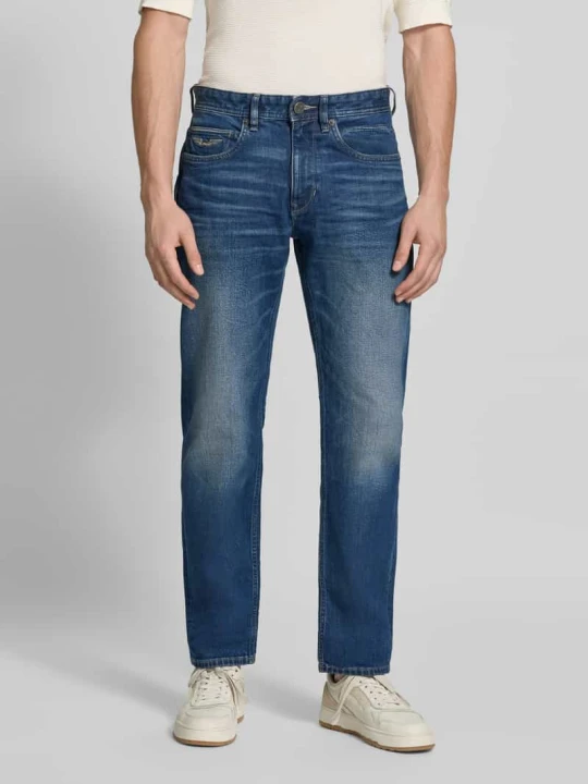 Zdjęcie produktu Jeansy o kroju straight fit z mieszanki bawełny model 'Wingload' PME Legend Ciemnoniebieski