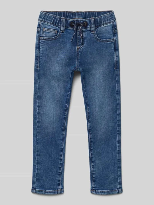 Zdjęcie produktu Jeansy o kroju straight fit z mieszanki bawełny s.Oliver Ciemnoniebieski