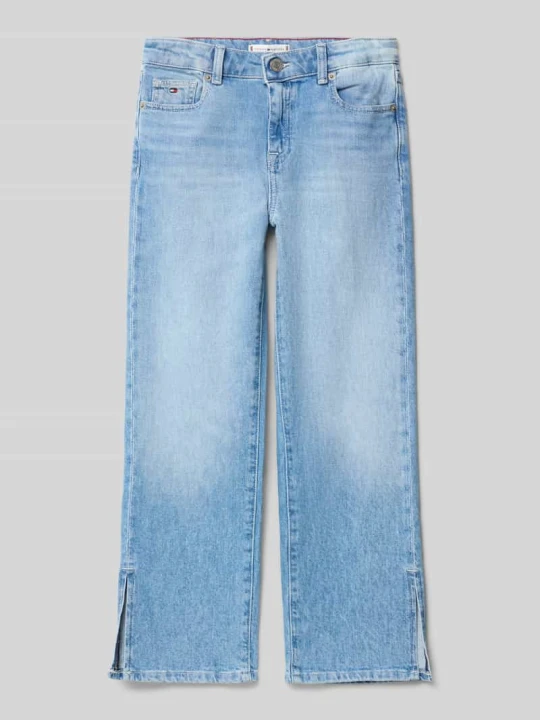 Zdjęcie produktu Jeansy o kroju straight fit z mieszanki bawełny Tommy Hilfiger Jasnoniebieski