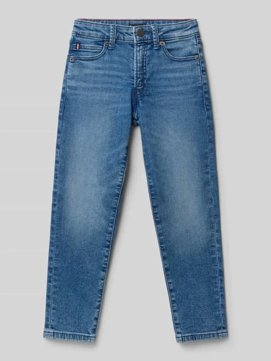 Zdjęcie produktu Proste jeansy o kroju Straight Fit z mieszanki bawełny Tommy Hilfiger Niebieski