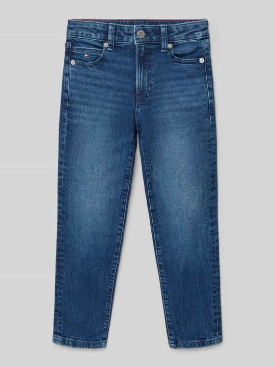 Zdjęcie produktu Jeansy o kroju straight fit z mieszanki bawełny Tommy Hilfiger Niebieski