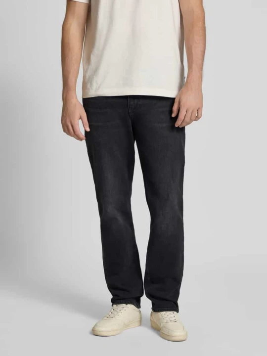 Zdjęcie produktu Jeansy o kroju straight fit z mieszanki bawełny Tommy Jeans Czarny