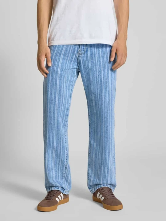 Zdjęcie produktu Jeansy o luźnym kroju z nadrukiem na całej powierzchni model ‘Rylan’ Carhartt WIP Jeansowy niebieski