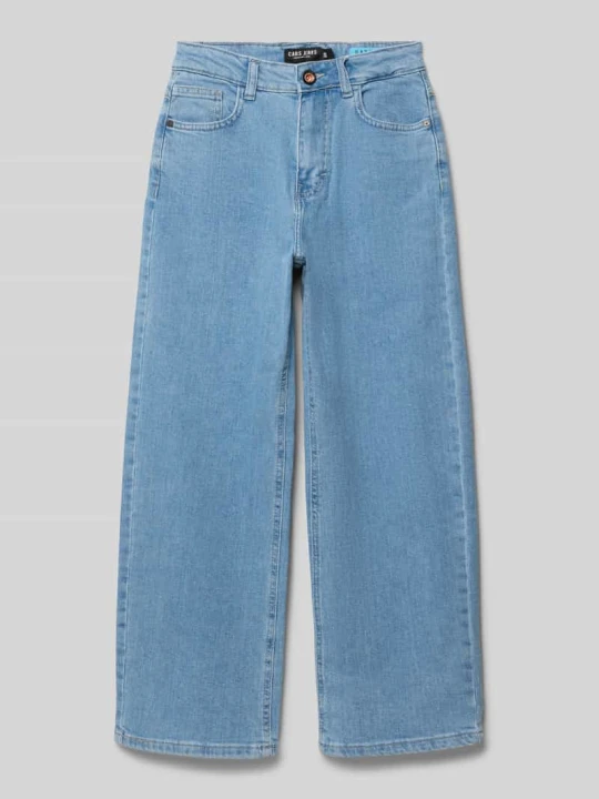 Zdjęcie produktu Jeansy o kroju straight fit z naszywką z logo model 'Gately' Cars Jasnoniebieski