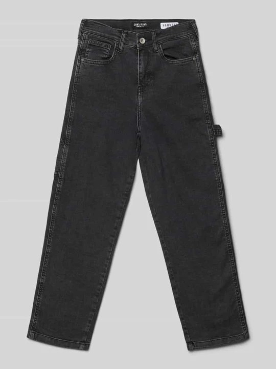 Zdjęcie produktu Jeansy o kroju straight fit z naszywką z logo model ‘Hammers’ Cars Czarny