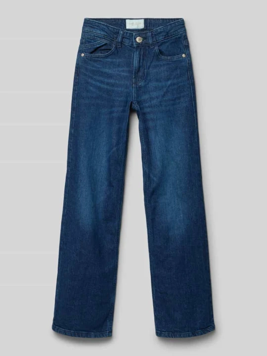 Zdjęcie produktu Jeansy o kroju straight fit z naszywką z logo model 'Mara' Cars Niebieski