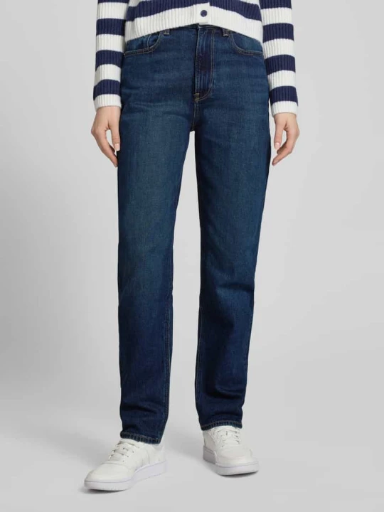 Zdjęcie produktu Jeansy o prostym kroju z naszywką z logo model „New Moon” Calvin Klein Jeans Niebieski