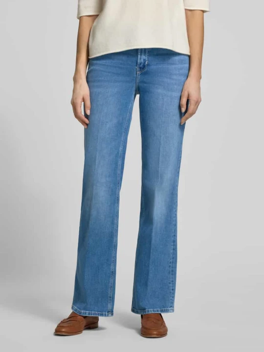 Zdjęcie produktu Jeansy o kroju straight fit z tylnymi kieszeniami model 'Carie' Someday Jeansowy niebieski