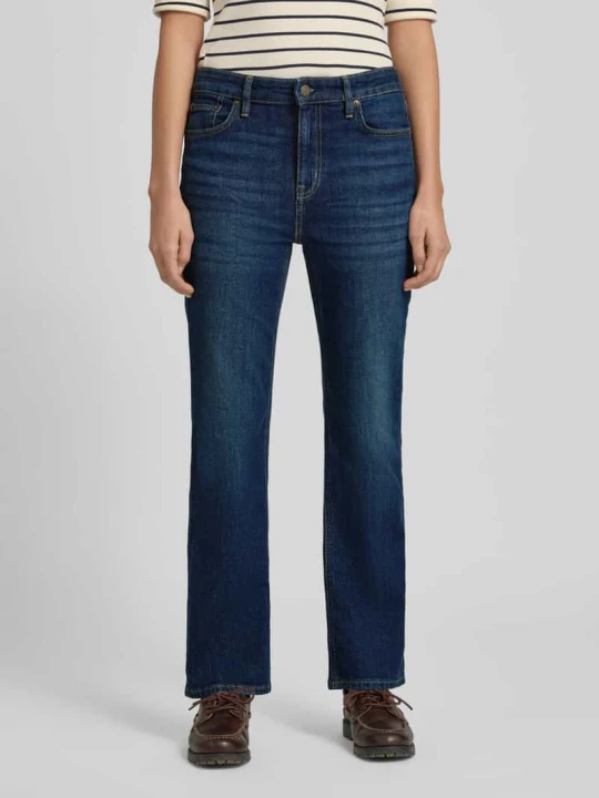 Zdjęcie produktu Jeansy o kroju straight fit z wpuszczanymi kieszeniami Model 'DEAVIE' Lauren Ralph Lauren Jeansowy niebieski
