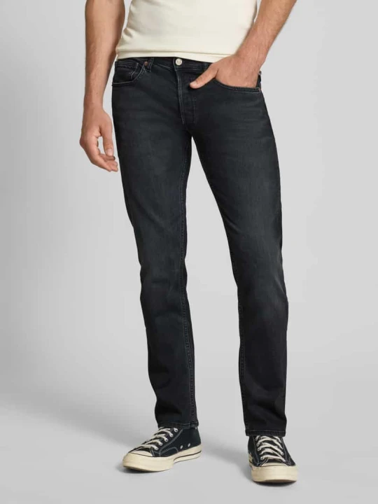Zdjęcie produktu Jeansy o kroju straight fit z wpuszczanymi kieszeniami model ‘GROVER’ Replay Czarny