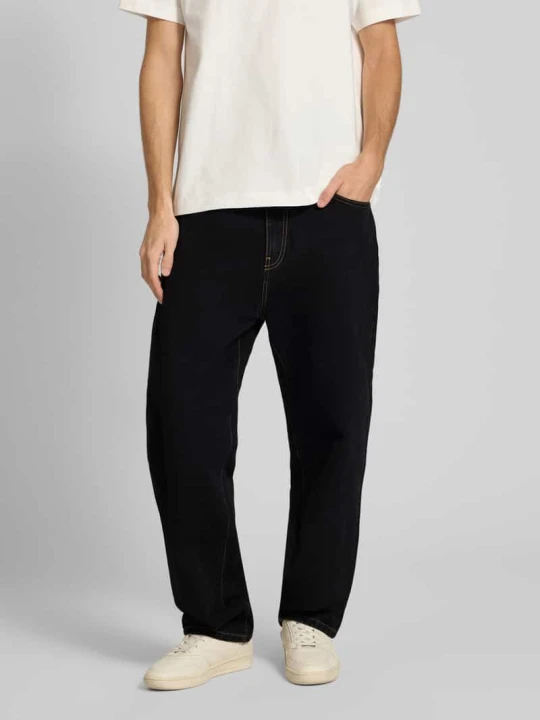 Zdjęcie produktu Jeansy o kroju straight leg z 5 kieszeniami model ‘AARON’ Carhartt WIP Czarny