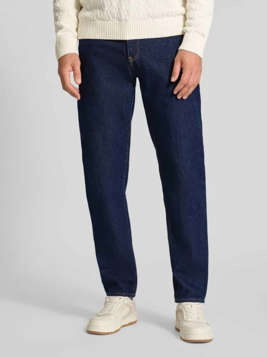 Zdjęcie produktu Jeansy o kroju straight leg z 5 kieszeniami model ‘COSMOS’ Edwin Ciemnoniebieski
