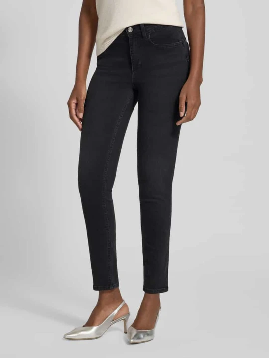 Zdjęcie produktu Jeansy o kroju super skinny fit z 5 kieszeniami model ‘DIVINE’ Liu Jo Antracytowy