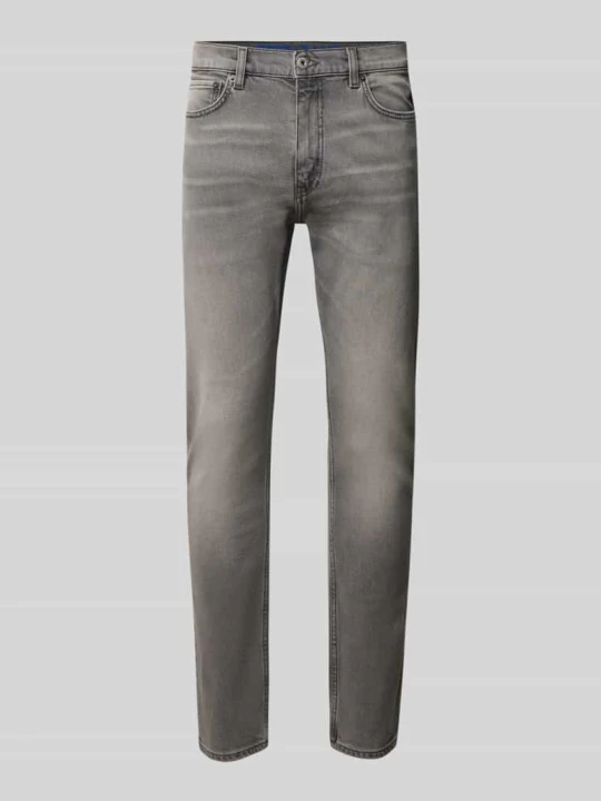 Zdjęcie produktu Jeansy o kroju super slim fit z mieszanki bawełny model 'Zane' Hugo Średnioszary