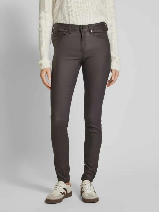Zdjęcie produktu Jeansy o kroju skinny fit z powłoką model ‘NELA’ Tom Tailor Czarny