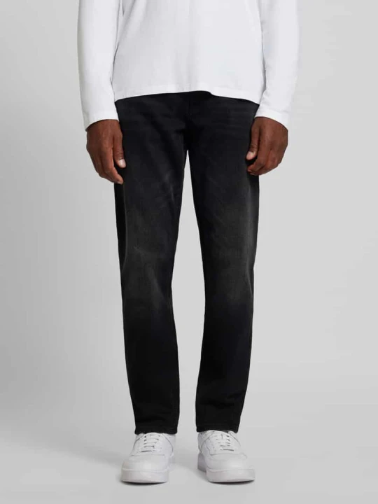 Zdjęcie produktu Jeansy o kroju tapered fit z 5 kieszeniami Hugo Czarny