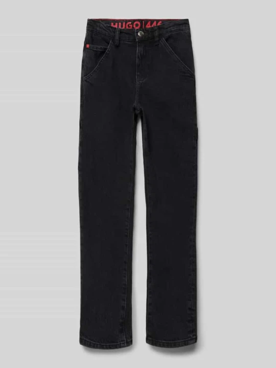Zdjęcie produktu Jeansy o kroju tapered fit z 5 kieszeniami Hugo Czarny