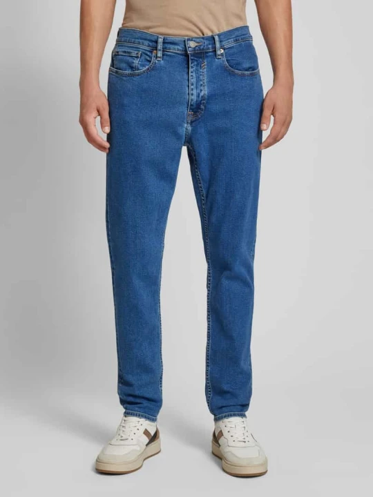 Zdjęcie produktu Jeans o kroju tapered fit w fasonie 5-kieszeniowym model 'AARJO TARPA' ARMEDANGELS Ciemnoniebieski