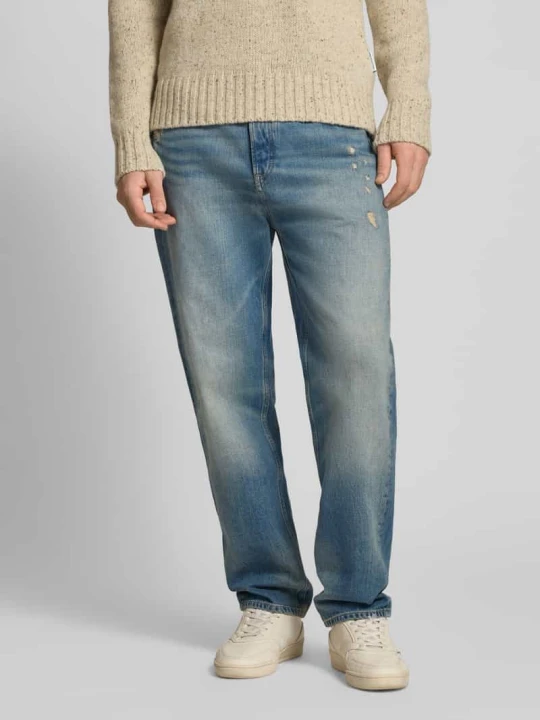 Zdjęcie produktu Jeansy o kroju tapered fit z czystej Bawełna Model 'SONNY' Tommy Jeans Jeansowy niebieski