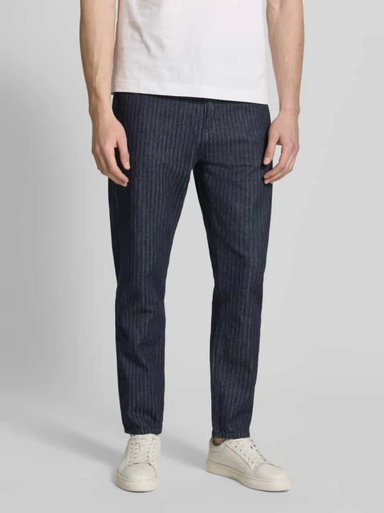 Zdjęcie produktu Jeansy o kroju tapered fit z czystej bawełny ekologicznej Model 'HERRINGBONE' ARMEDANGELS Granatowy
