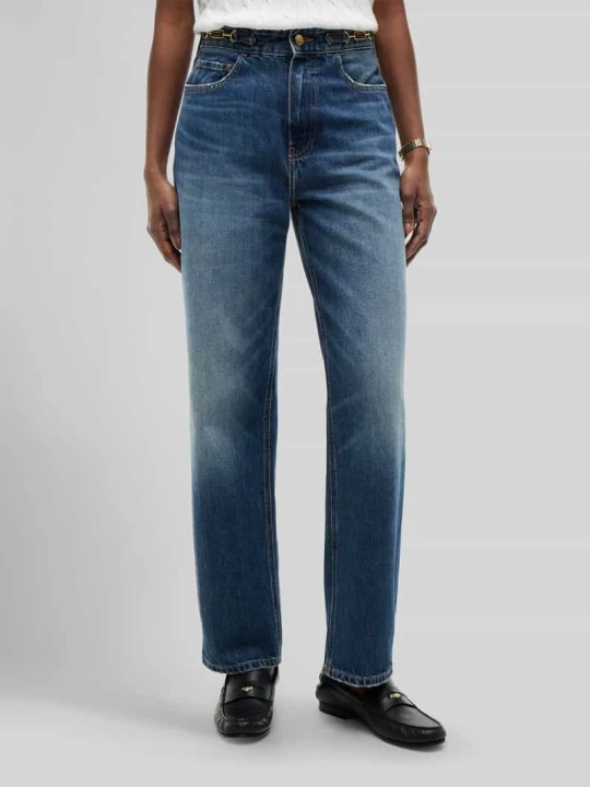 Zdjęcie produktu Jeansy o kroju tapered fit z czystej bawełny Tommy Hilfiger Błękitny melanż