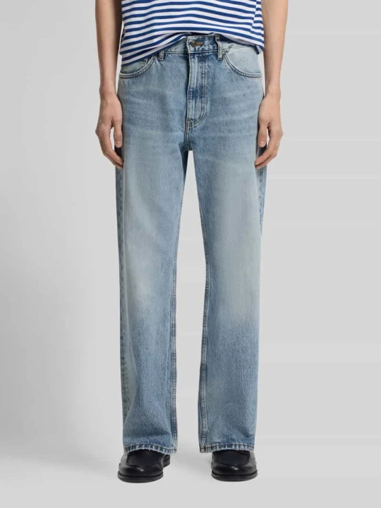 Zdjęcie produktu Jeansy o kroju tapered fit z czystej bawełny w stylu 5 kieszeni Hugo Jeansowy niebieski