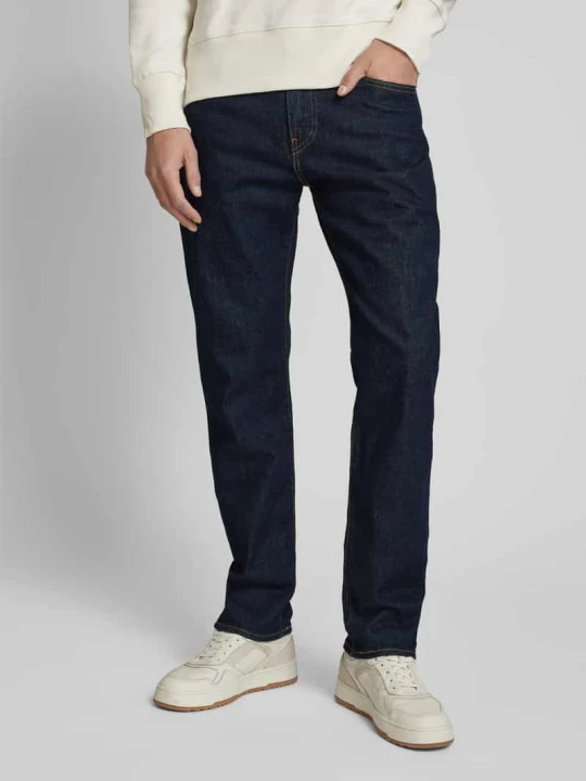 Zdjęcie produktu Jeansy o kroju tapered fit z dodatkiem streczu model „502™” Levi's Ciemnoniebieski