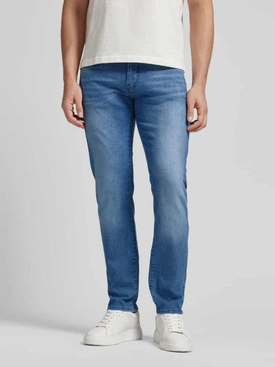 Zdjęcie produktu Dżinsy w kroju regular fit z 5-kieszeniowym designem model 'Lyon' Pierre Cardin Jeansowy niebieski