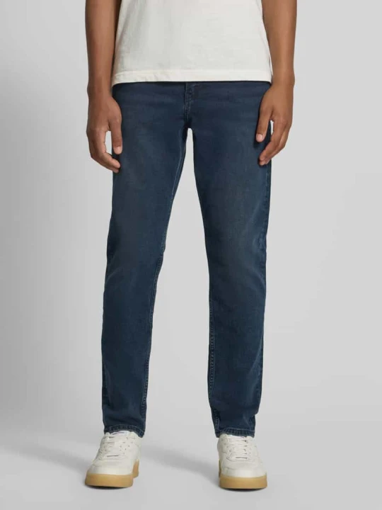 Zdjęcie produktu Jeansy o kroju tapered fit z mieszanka bawełny i lyocellu model 'AARJO TARPA' ARMEDANGELS Ciemnoniebieski