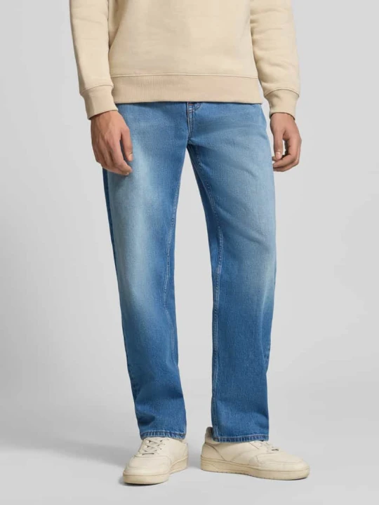 Zdjęcie produktu Jeansy o kroju tapered fit z Mieszanka bawełny Tommy Jeans Niebieski