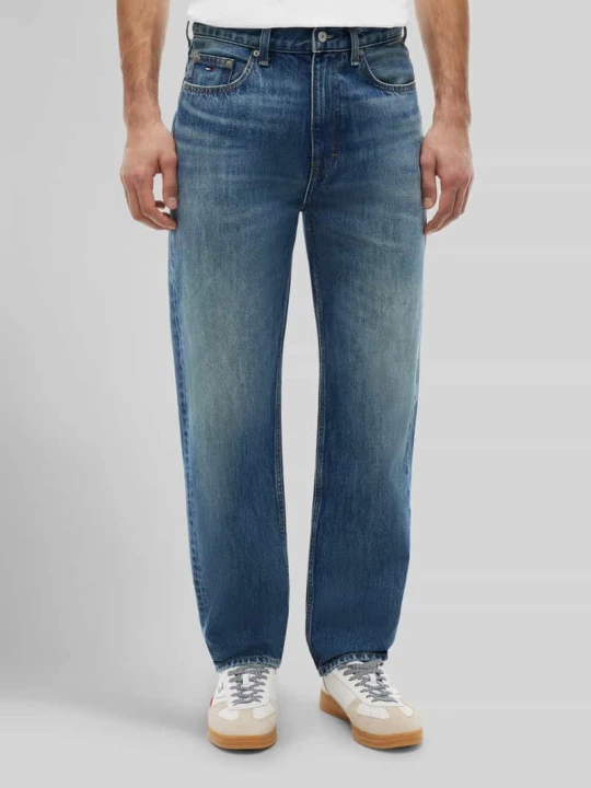 Zdjęcie produktu Jeansy o kroju tapered fit z mieszanki bawełny i lyocellu model 'SONNY' Tommy Jeans Ciemnoniebieski