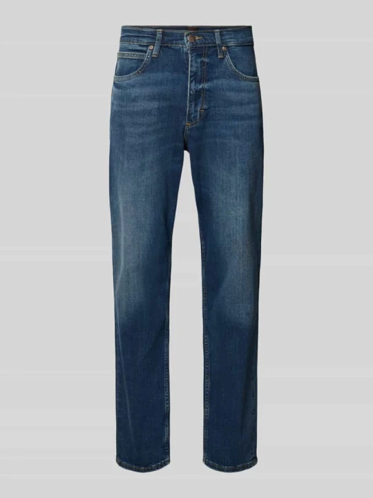 Zdjęcie produktu Jeansy o kroju tapered fit z mieszanki bawełny model 'David' Lee Ciemnoniebieski