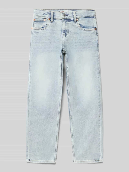 Zdjęcie produktu Jeansy o kroju tapered fit z mieszanki bawełny model 'LVB STAT' Levi's Jasnoniebieski