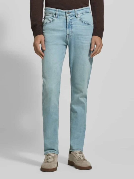 Zdjęcie produktu Jeansy o kroju tapered fit z Mieszanka bawełny Model 'ONYX' Boss Jeansowy niebieski