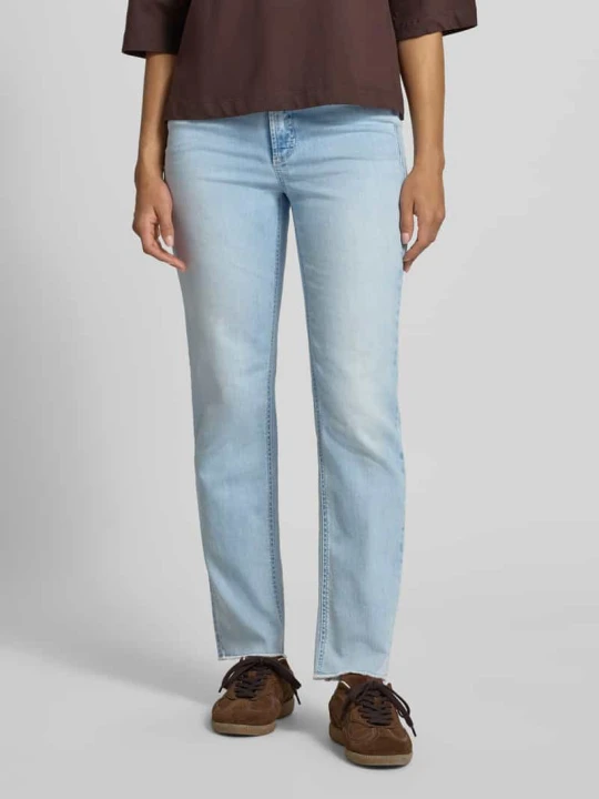 Zdjęcie produktu Jeansy o kroju tapered fit z mieszanki bawełny model 'PIPER' CAMBIO Jeansowy niebieski
