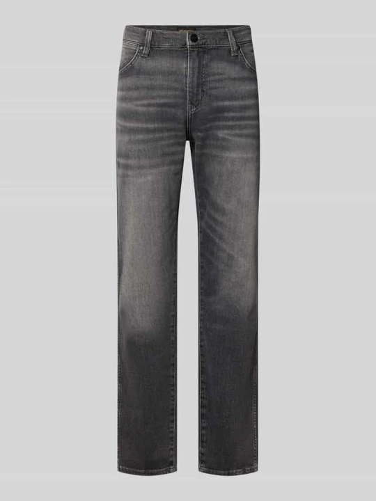 Zdjęcie produktu Jeansy o kroju tapered fit z mieszanki bawełny model 'Redford' Wrangler Grafitowy