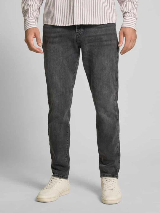 Zdjęcie produktu Jeansy o kroju tapered fit z mieszanki bawełny model ‘YOKE’ Only & Sons Czarny