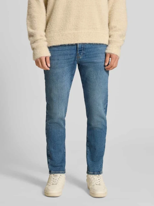 Zdjęcie produktu Jeansy o kroju tapered fit z mieszanki bawełny model ‘YOKE’ Only & Sons Jeansowy niebieski