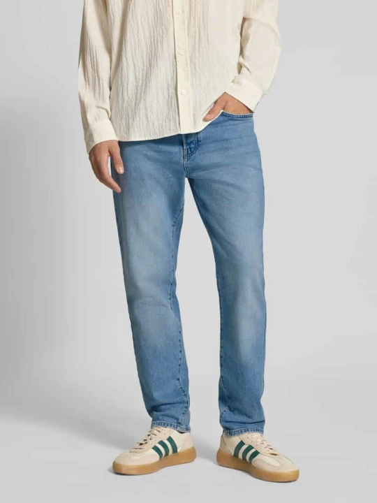 Zdjęcie produktu Jeansy o kroju tapered fit z mieszanki bawełny model ‘YOKE’ Only & Sons Jeansowy niebieski