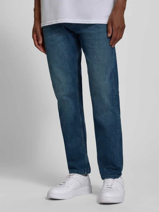 Zdjęcie produktu Jeansy o kroju tapered fit z mieszanki bawełny s.Oliver Ciemnoniebieski