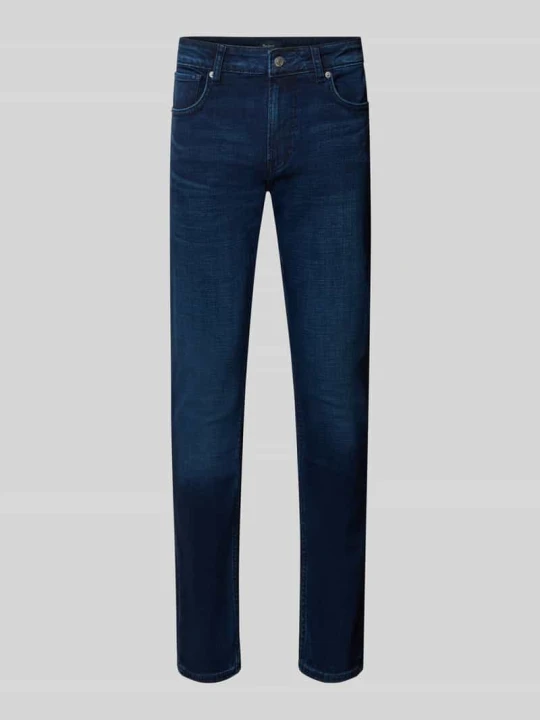 Zdjęcie produktu Jeansy o kroju tapered z mieszanka bawełny model 'Stanley' Pepe Jeans Jeansowy niebieski