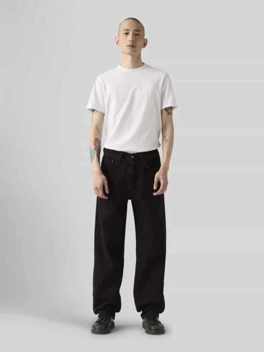 Zdjęcie produktu Jeansy o kroju wide fit i krój loose fit z czystej bawełny model '568™' Levi's Czarny