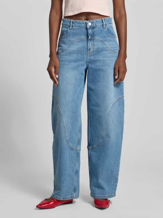 Zdjęcie produktu Jeansy o kroju wide fit w 5 kieszeni BAUM & PFERDGARTEN Jeansowy niebieski