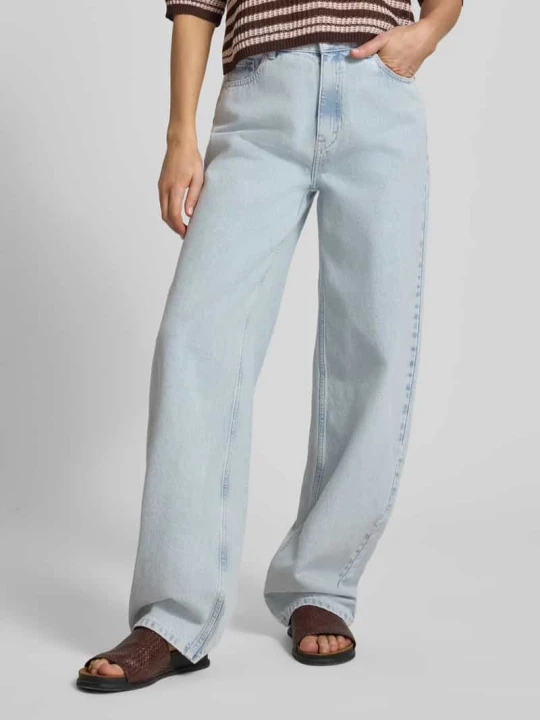 Zdjęcie produktu Jeansy o kroju wide fit w fasonie 5-kieszeniowym model 'Parwana' Gestuz Jeansowy niebieski