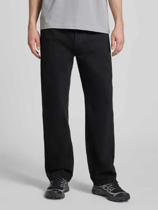 Zdjęcie produktu Jeansy o kroju wide fit w fasonie 5-pocket, model 'Aaron' Carhartt WIP Czarny