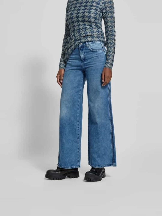 Zdjęcie produktu Jeansy o kroju wide fit z 5 kieszeniami Diesel Jeansowy niebieski