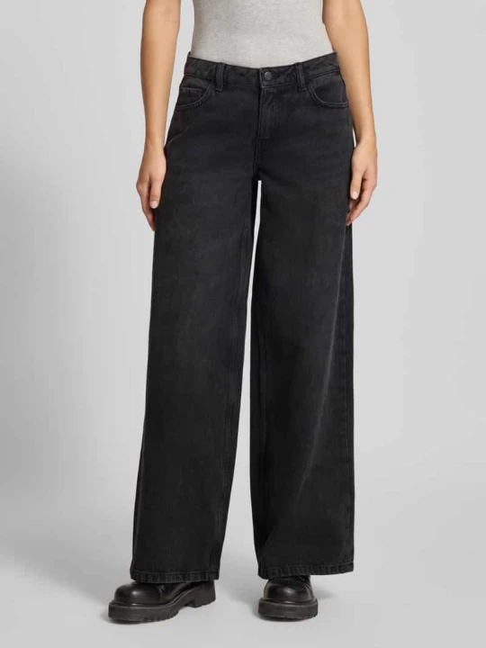 Zdjęcie produktu Jeansy o kroju wide fit z 5 kieszeniami model ‘KETTIE’ Noisy May Czarny