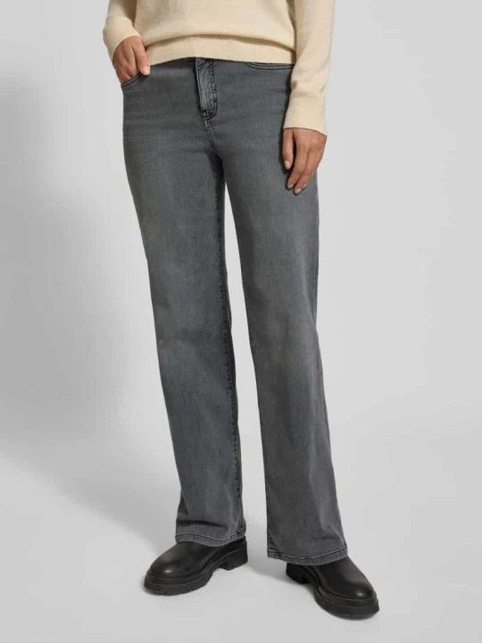Zdjęcie produktu Jeansy o kroju wide fit z 5 kieszeniami model ‘Melly’ Opus Antracytowy