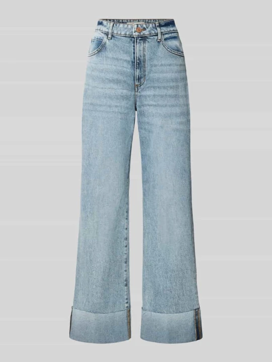 Zdjęcie produktu Jeansy o kroju wide fit z czystej bawełny model 'Rey' Guess Jasnoniebieski